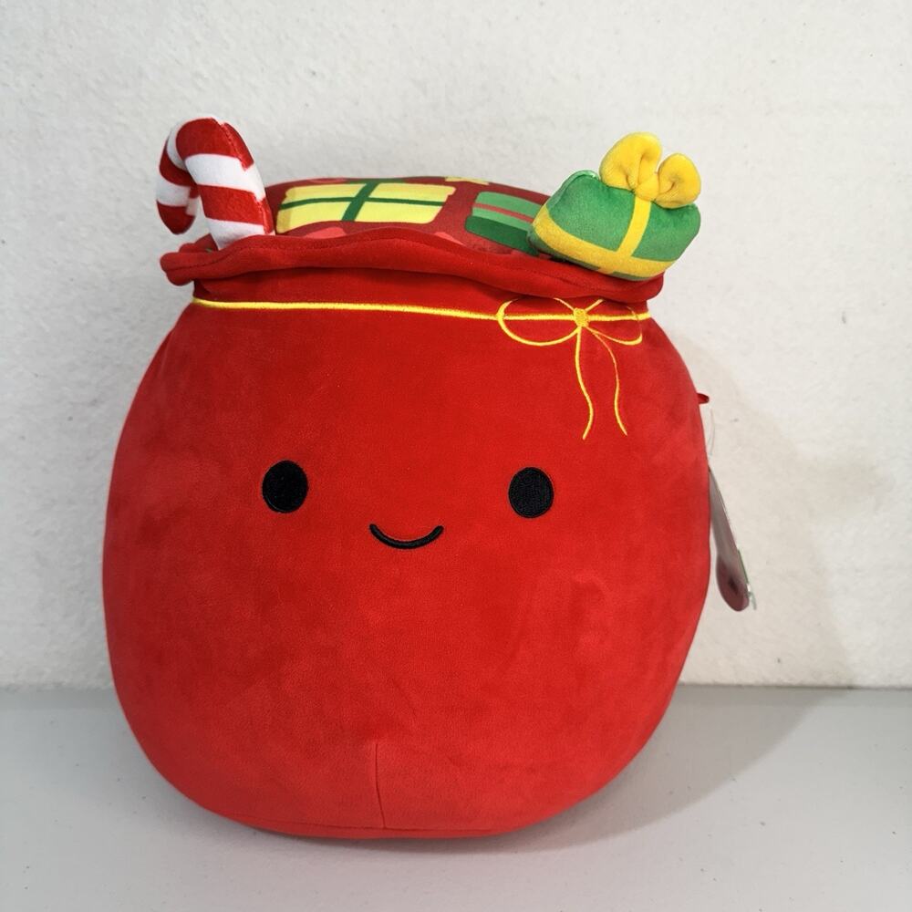 12” Original Squishmallows “Lowell” Santa’s Christmas Present Bag 2022 S12 #1982
